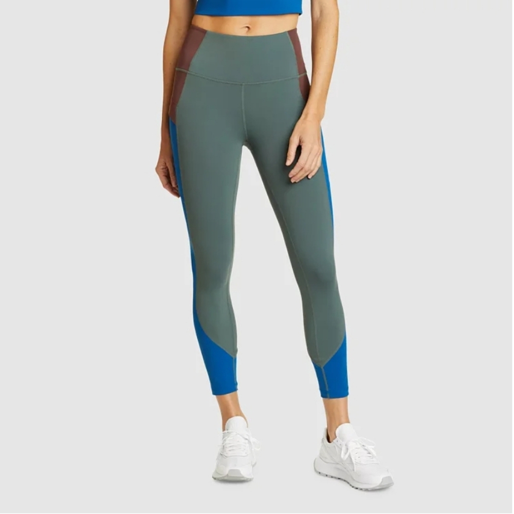 Eddie Bauer Women's Guide Trex 7/8-Length Color Block Leggings - Tall Medium